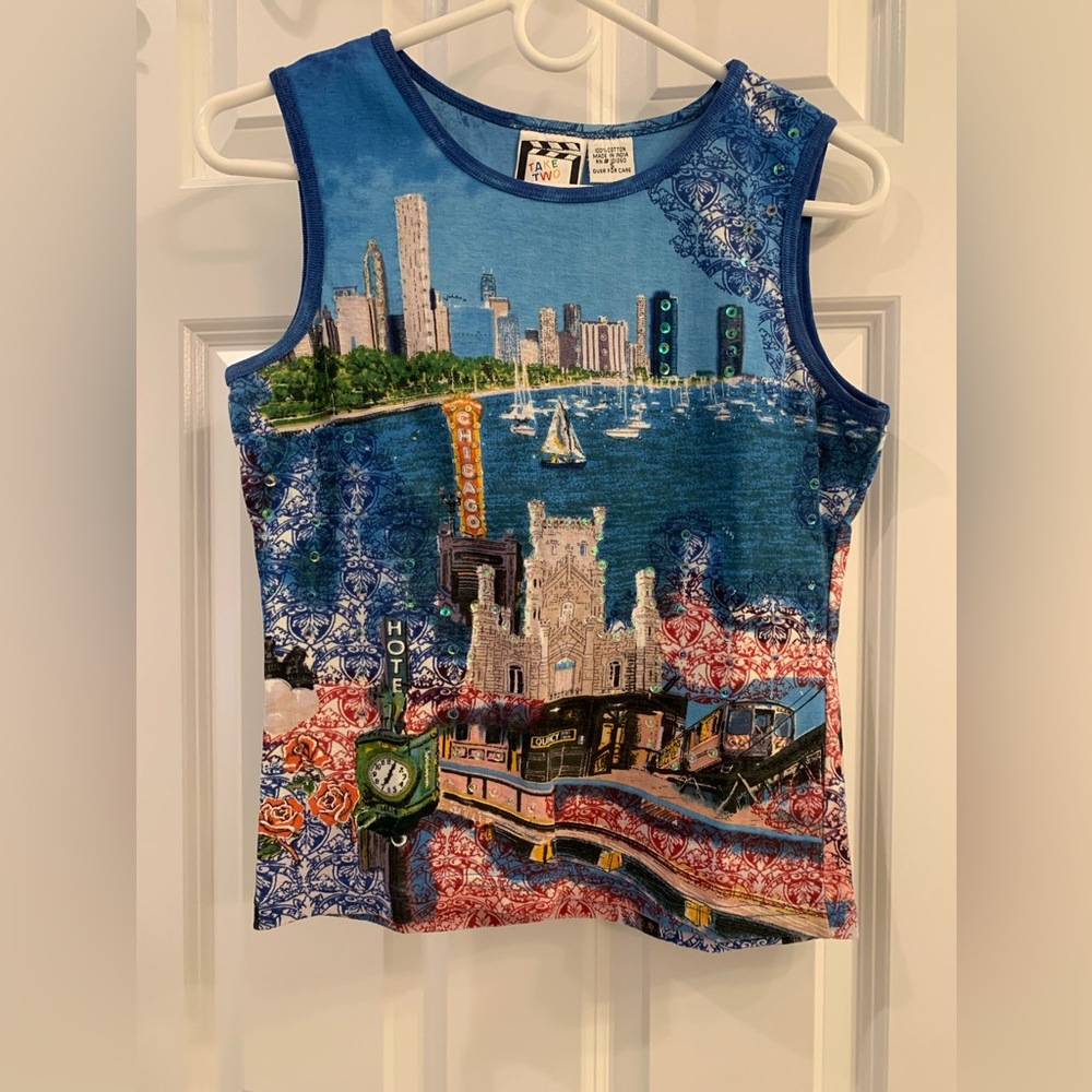 Take Two Blue Sleeveless Top